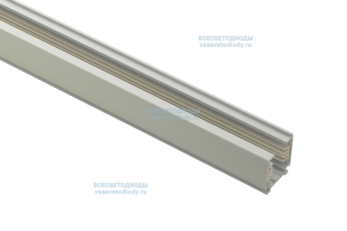 Шинопровод трехфазный для трековых светильников 3м, белый